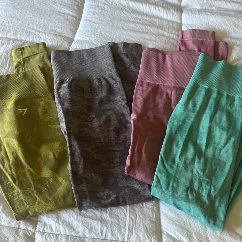 Gymshark seamless leggings Set of 4